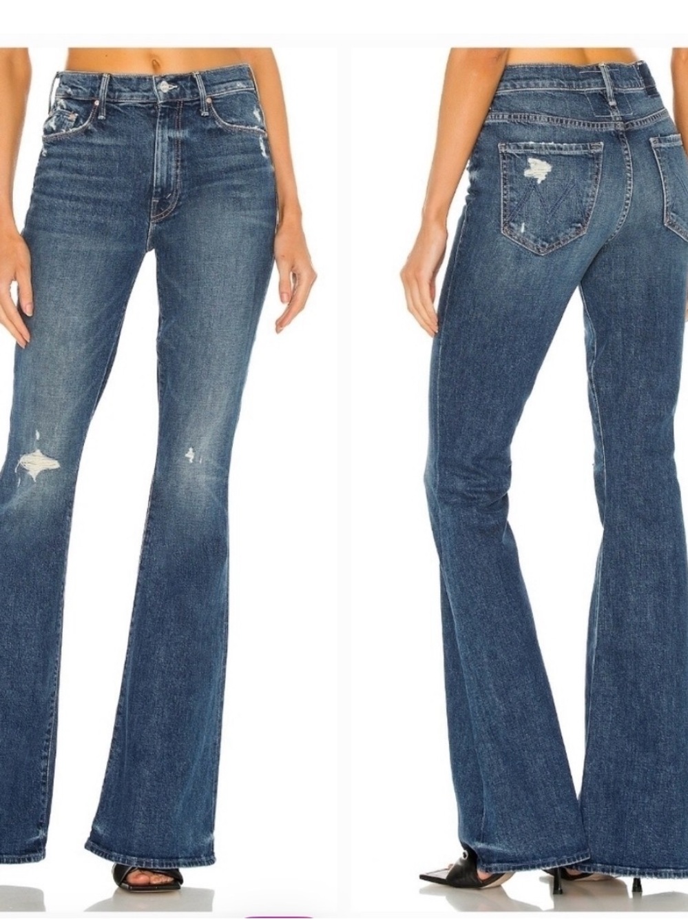 Women's High-Rise Flare Jeans - Blue